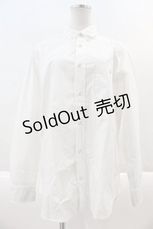 画像: Karl Helmut Re Plus / 袖先ドット地長袖シャツ  白 I-24-07-03-009-LO-BL-HD-ZI