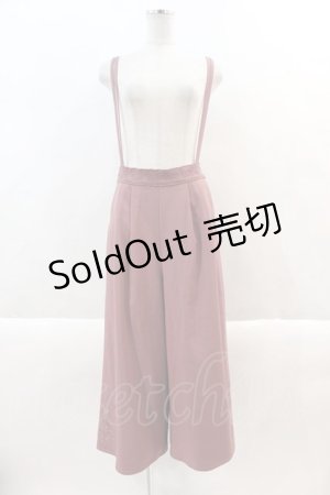 画像: axes femme / 刺繍入サス付パンツ M ピンク I-24-07-09-089-AX-SK-HD-ZT306