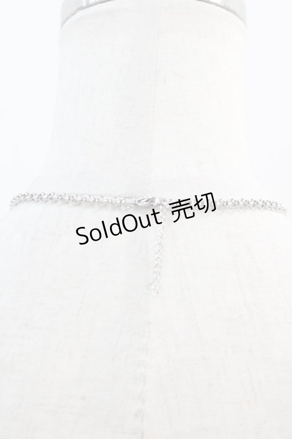 画像3: NieR Clothing / RANDOM STONE NECKLACE  シルバーＸ黒 I-24-07-17-093-PU-AC-HD-ZI (3)