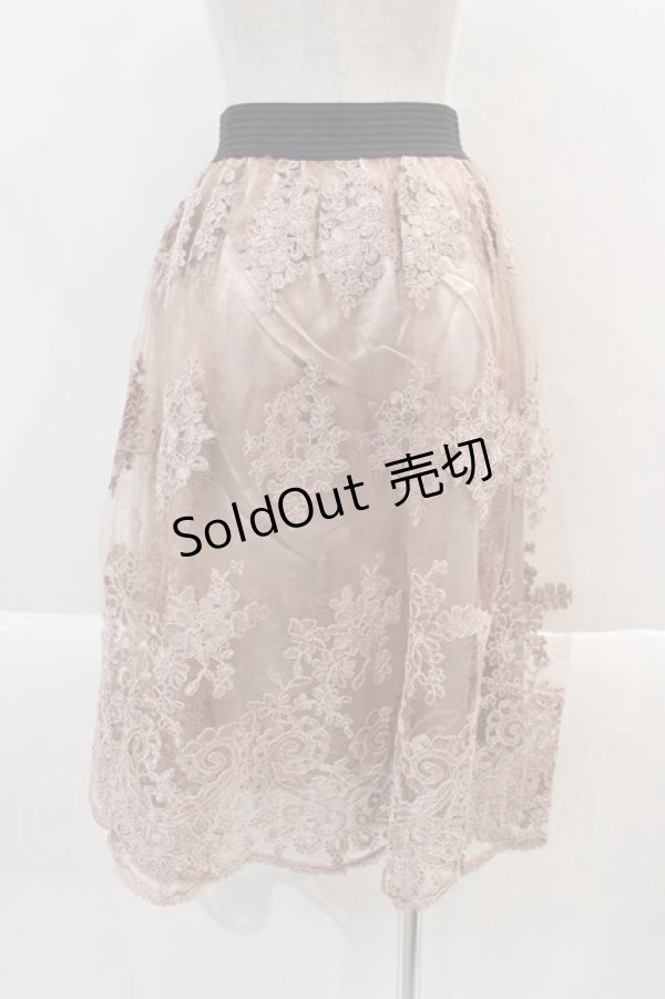 画像2: axes femme / コードレーススカート M アワピンク I-24-07-22-081-AX-SK-HD-ZT119 (2)