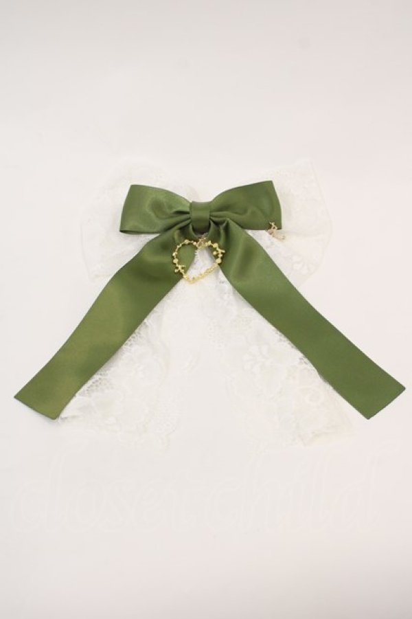 画像1: LOTUS ribbon / リボンブローチ   I-24-07-24-011-EL-AC-HD-ZT437 (1)