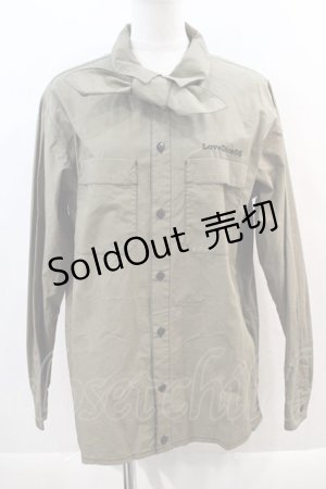 画像: Physical　Drop / ボーイフレンドワークシャツ　  カーキ I-24-08-06-015-LO-BL-HD-ZI