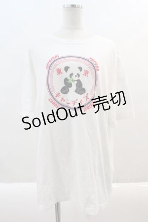 画像: Candy Stripper / パンダBIG TEE  白 I-24-08-11-077-PU-TO-HD-ZT314