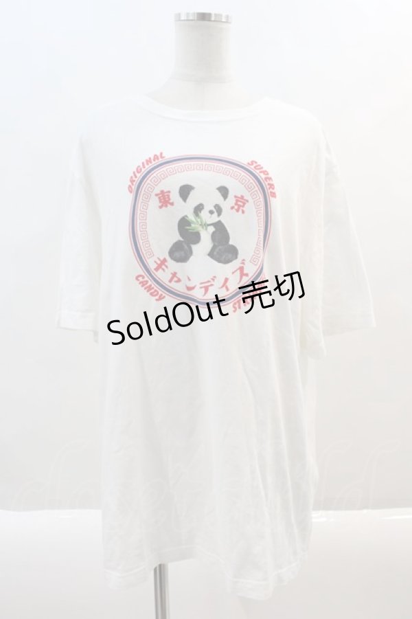 画像1: Candy Stripper / パンダBIG TEE  白 I-24-08-11-077-PU-TO-HD-ZT314 (1)