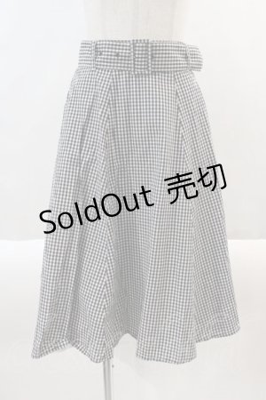 画像: Ank Rouge / ギンガムチェックスカート  黒Ｘ白チェック I-24-08-15-093-CA-SK-HD-ZI