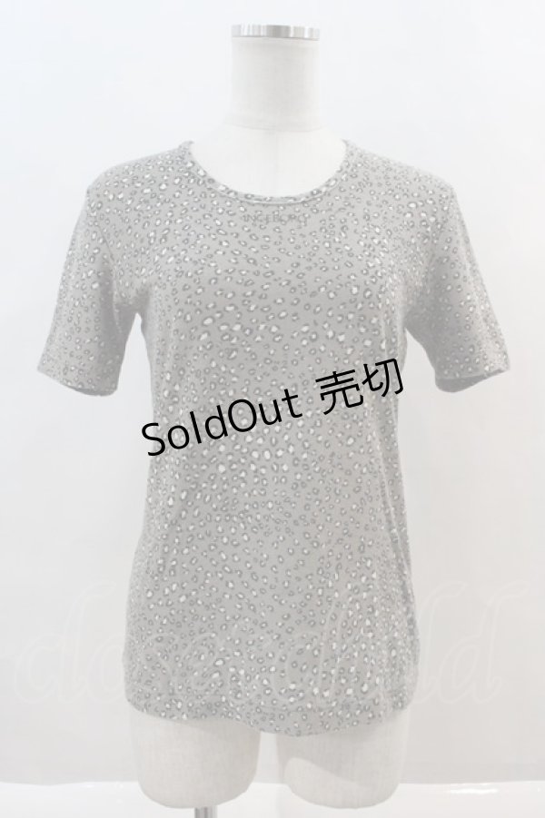 画像1: INGEBORG / レオパードTシャツ  グレー I-24-08-19-062-LO-TO-HD-ZT412 (1)