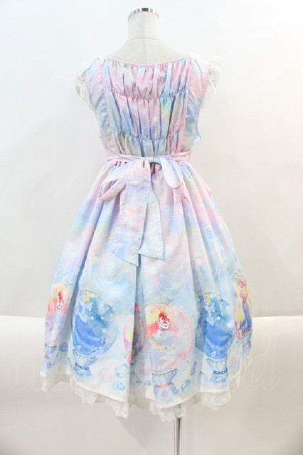 画像2: Angelic Pretty /  Fairy Seasonディズニープリンセスジャンパースカート  ピンクＸ青 I-24-08-21-102-AP-OP-HD-ZY (2)