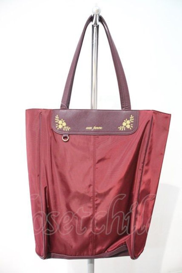 画像1: axes femme / マルチホビートート  ワイン I-24-08-21-125-AX-BG-HD-ZT335 (1)