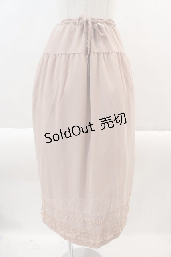 画像1: KANEKO ISAO / ピンタックフリルシフォンスカート  ピンク I-24-08-23-059-EL-SK-HD-ZT181 (1)