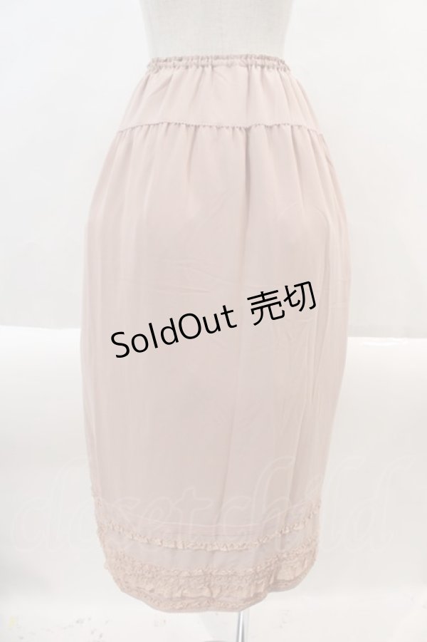 画像2: KANEKO ISAO / ピンタックフリルシフォンスカート  ピンク I-24-08-23-059-EL-SK-HD-ZT181 (2)