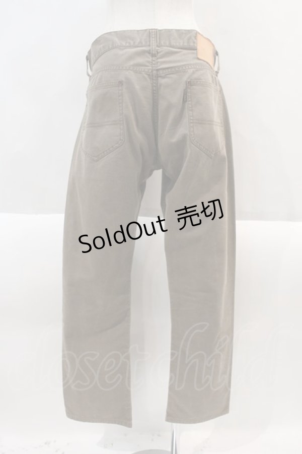 画像2: Karl Helmut / 後ろロゴレザーワッペンパンツ L ブラウン I-24-08-23-094-EL-PA-HD-ZT270 (2)