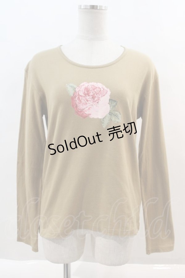 画像1: KANEKO ISAO / オールドローズカットソー  ブラウン I-24-08-23-108-EL-TO--ZT197 (1)