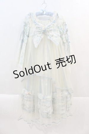 画像: BABY,THE STARS SHINE BRIGHT / Ver Placidum Mille fleurワンピースドレス【完全受注予約商品】  サックス I-24-08-24-043-BA-OP-HD-ZY