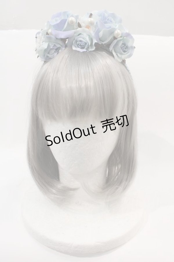 画像5: BABY,THE STARS SHINE BRIGHT / Ver Placidum Mille fleurワンピースドレス【完全受注予約商品】  サックス I-24-08-24-043-BA-OP-HD-ZY (5)