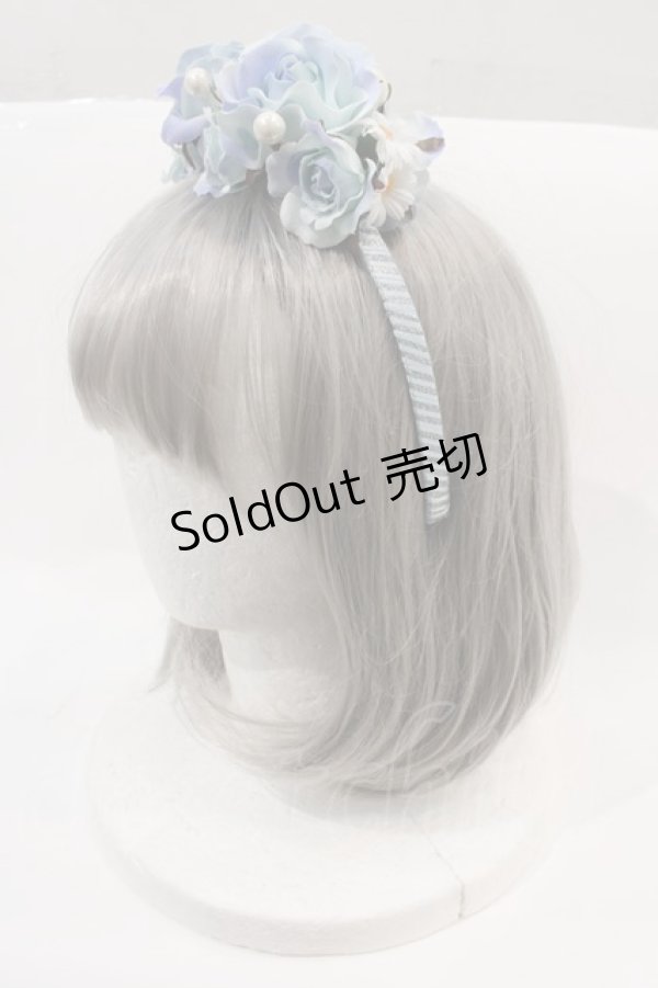 画像6: BABY,THE STARS SHINE BRIGHT / Ver Placidum Mille fleurワンピースドレス【完全受注予約商品】  サックス I-24-08-24-043-BA-OP-HD-ZY (6)