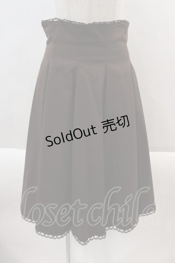 画像1: Mary Magdalene / 編み上げハイウエストスカート  ブラウン I-24-08-24-051-CL-SK-HD-ZT133 (1)