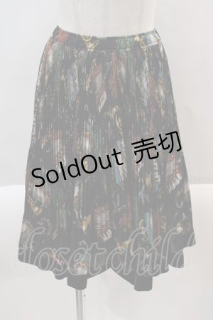 画像: Jane Marple /楽器柄アコーディオンプリーツスカート M クロ I-24-08-24-087-JM-SK-OW-ZT133