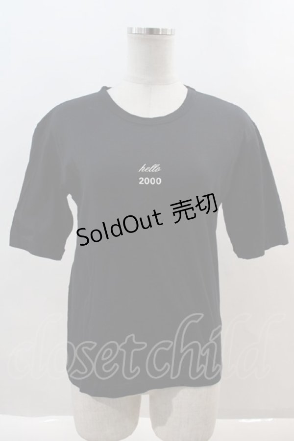 画像1: KANEKO ISAO / hello2000半袖Tシャツ  ブラック I-24-08-24-099-EL-TS-HD-ZT221 (1)