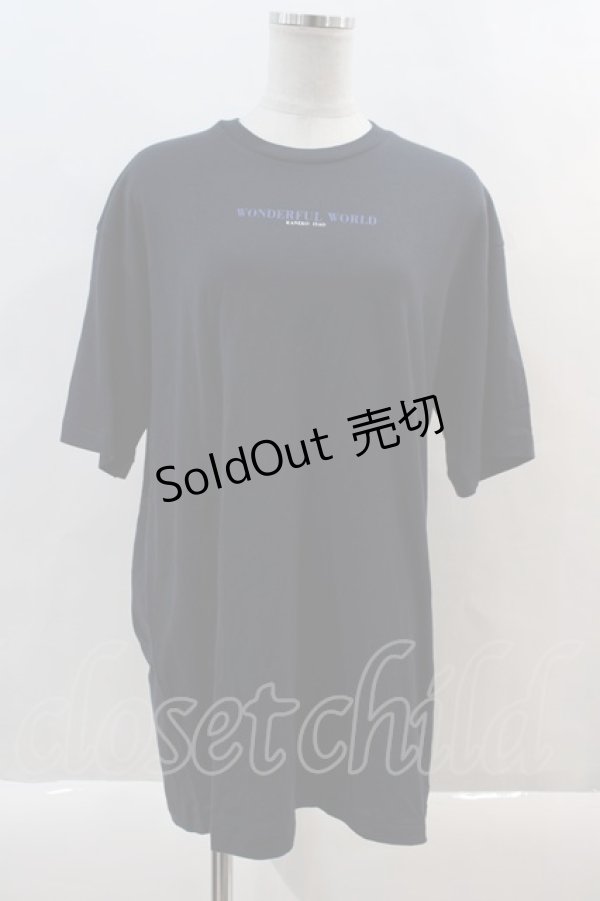 画像1: WONDERFUL WORLD / ロゴTシャツ  ネイビー I-24-08-24-107-LO-TO-HD-ZT113 (1)