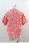 画像2: LEBECCA boutique / 太陽が射すチェックブラウス  赤Ｘ白チェック I-24-08-24-033-EL-BL-HD-ZT158 (2)