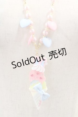 画像: Angelic Pretty / Ice Cream Parlorネックレス  ピンク I-24-08-27-120-AP-AC-HD-ZI