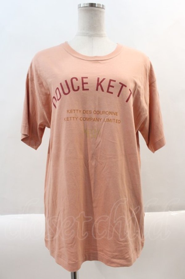 画像1: KETTY / ロゴTシャツ  ピンク I-24-08-30-092-EL-TO-HD-ZT027 (1)