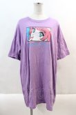 画像1: Candy Stripper / じぶんかってBIG Tシャツ  パープル I-24-09-09-009-PU-TO-HD-ZT329 (1)