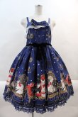 画像1: Angelic Pretty / Princess Cat Special ジャンパースカートSet  ネイビー I-24-09-09-026-AP-OP-HD-ZY (1)