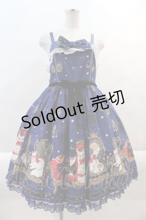 画像: Angelic Pretty / Princess Cat Special ジャンパースカートSet  ネイビー I-24-09-09-026-AP-OP-HD-ZY