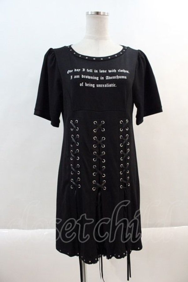 画像1: AVENCHUMU / Message corset one piece  黒 I-24-09-12-056-LO-OP-HD-ZT448 (1)