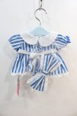 画像2: Angelic Pretty / リリカルバニーストライプダイナーウェアSet  青 I-24-09-12-120-AP-ZA-HD-ZT-K015 (2)