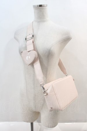 画像: epine / e Heart pouch shoulder strap bag  ピンク I-24-09-16-111-LO-BG-HD-ZT088