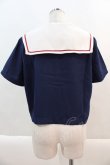 画像2: To Alice / スター刺繍セーラーブラウス  ネイビーＸ白 I-24-09-16-030-LO-BL-HD-ZT158 (2)