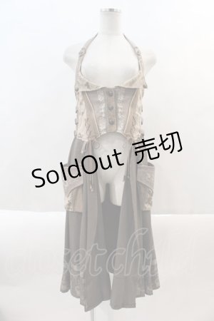画像: Ozz oneste / バッスルオーバースカート  ブラウン I-24-09-18-050-OO-SK-HD-ZS