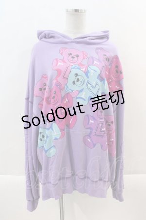 画像: LAND by MILKBOY / GUMMIES HOODIE  パープル I-24-09-22-035-MB-TO-HD-ZI
