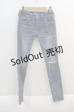 画像: RNA / クラッシュデニムパンツ  青デニム I-24-09-26-087-PU-PA-HD-ZT101