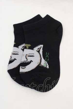 画像: NieR Clothing / G ソックス  黒Ｘ白 I-24-09-27-004-PU-ZA-HD-ZT305