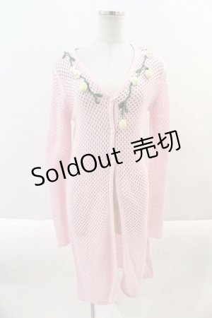 画像: MILK / ハニーレモンロングカーデ  ピンク I-24-10-01-069-ML-TO-HD-ZI