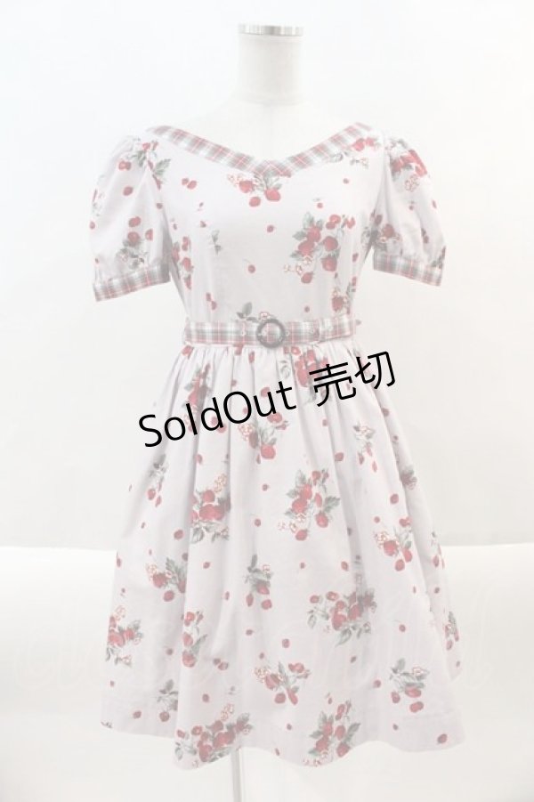 画像1: MILK / BERRY Timeワンピース  スモーキーベリーＸレッドタータン I-24-10-01-086-ML-OP-HD-ZI (1)