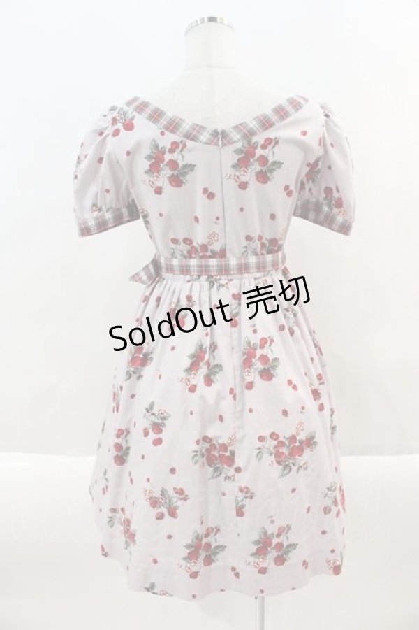 画像2: MILK / BERRY Timeワンピース  スモーキーベリーＸレッドタータン I-24-10-01-086-ML-OP-HD-ZI (2)