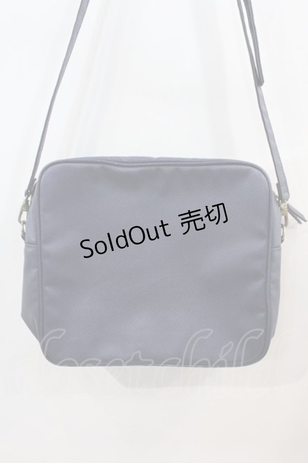 画像3: 【SALE】Jane Marple / RIBBONスクエアショルダーバッグ  紺Ｘ赤 I-24-10-07-088-JM-BG-HD-ZT087 (3)