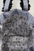 画像3: Maison de FLEUR / BAG Alice/フリルハンドルトートバッグ  ブルー I-24-10-07-095-LO-BG-HD-ZT-K012 (3)