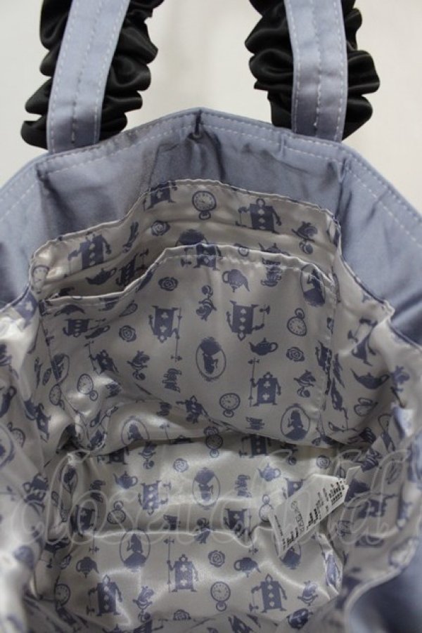 画像3: Maison de FLEUR / BAG Alice/フリルハンドルトートバッグ  ブルー I-24-10-07-095-LO-BG-HD-ZT-K012 (3)