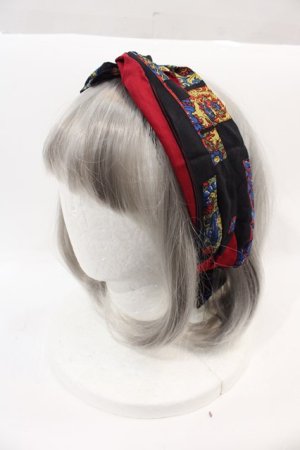 画像: Jane Marple Dans Le Saｌon / HAT Arabesque Scarfターバン  黒 I-24-10-12-105-JM-AC-HD-ZT-K015