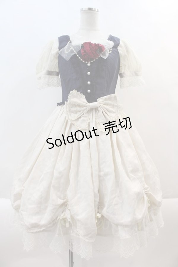 画像1: BABY,THE STARS SHINE BRIGHT / Claudia，The Fairy Tale Princess　ワンピースセット  紺 I-24-10-12-030-BA-OP-HD-ZS (1)