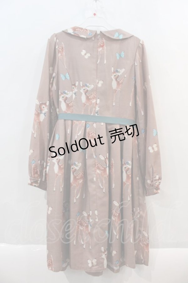 画像2: Emily Temple cute / Deer coupleワンピース  ピンク I-24-10-18-035-ET-OP-HD-ZI (2)