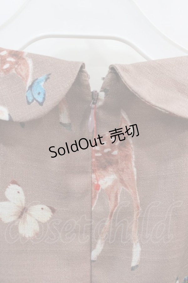 画像3: Emily Temple cute / Deer coupleワンピース  ピンク I-24-10-18-035-ET-OP-HD-ZI (3)