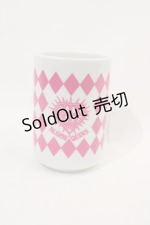 画像: ALGONQUINS / 湯呑み  白Ｘピンク I-24-10-29-106-AL-ZA-HD-ZI