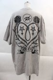 画像2: KRY CLOTHING / NAWA BIG TEE  グレーＸ黒 I-24-10-29-038-EL-TO-HD-ZT314 (2)