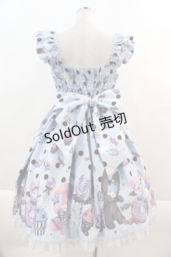 画像2: Angelic Pretty / Happy Treat Partyジャンパースカート  サックス I-24-11-01-044-AP-OP-HD-ZS (2)